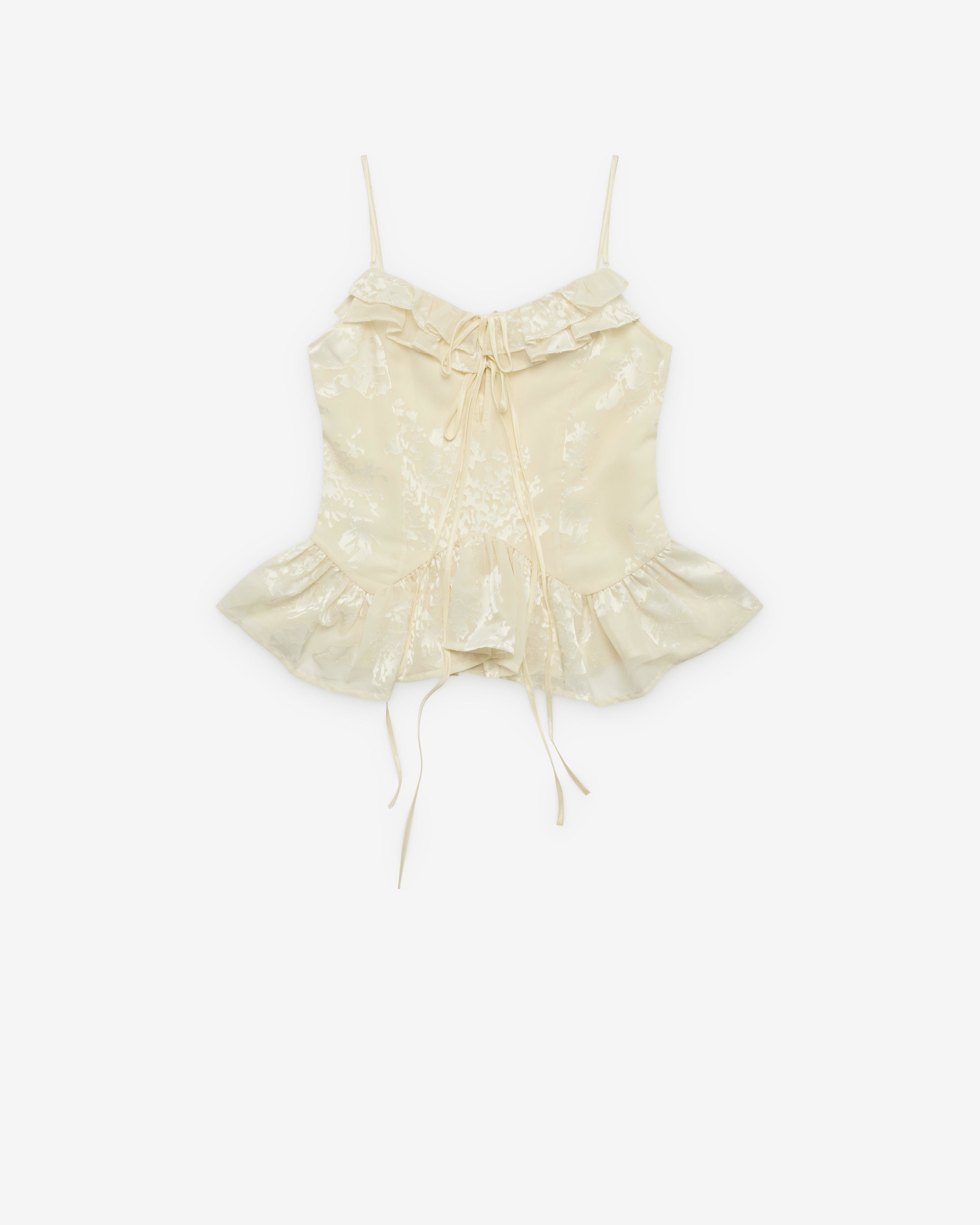 Renli Su - Women's Camisole Top - (Rice White) by RENLI SU