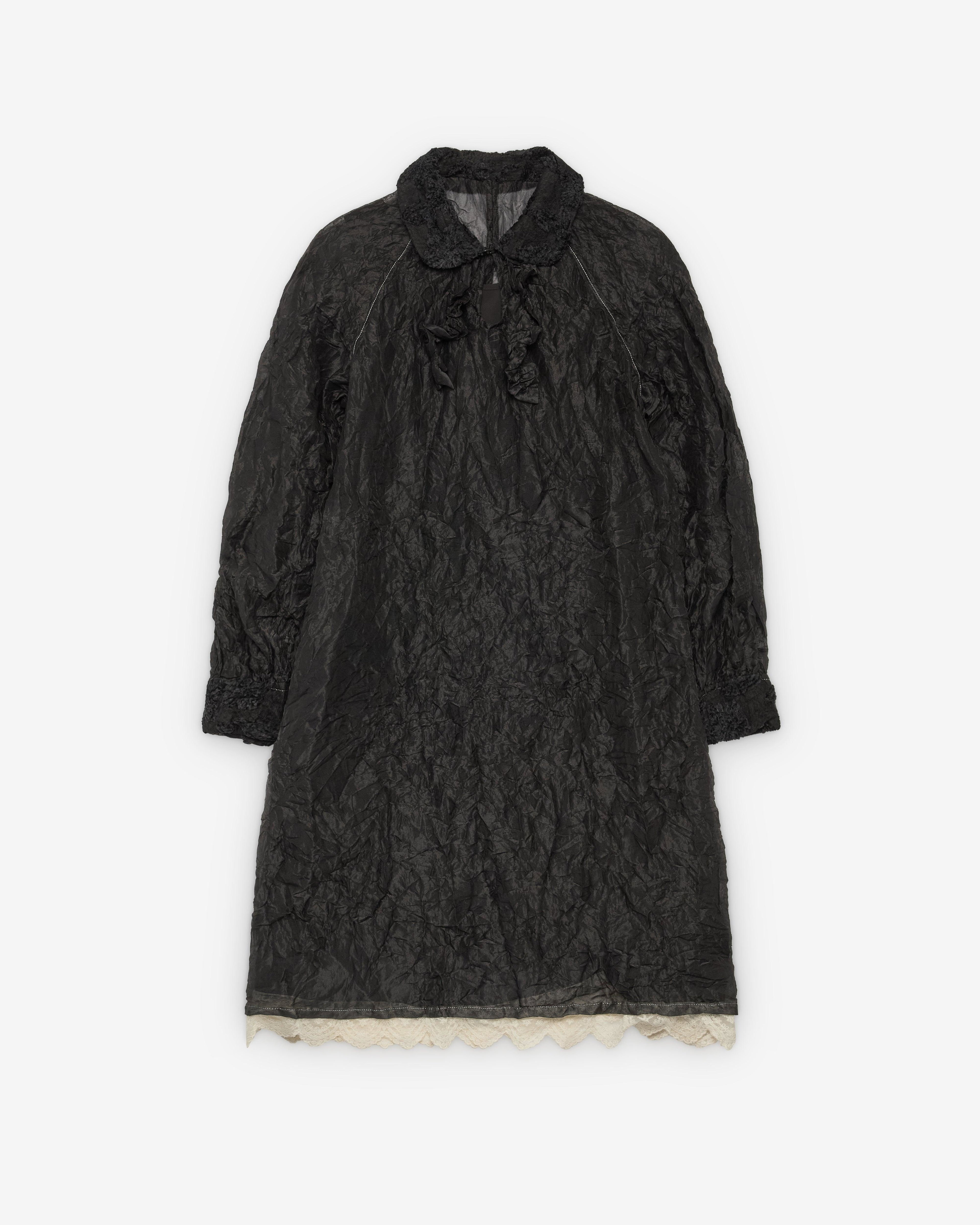 Renli Su - Women's Crinkled Dress - (Black) by RENLI SU