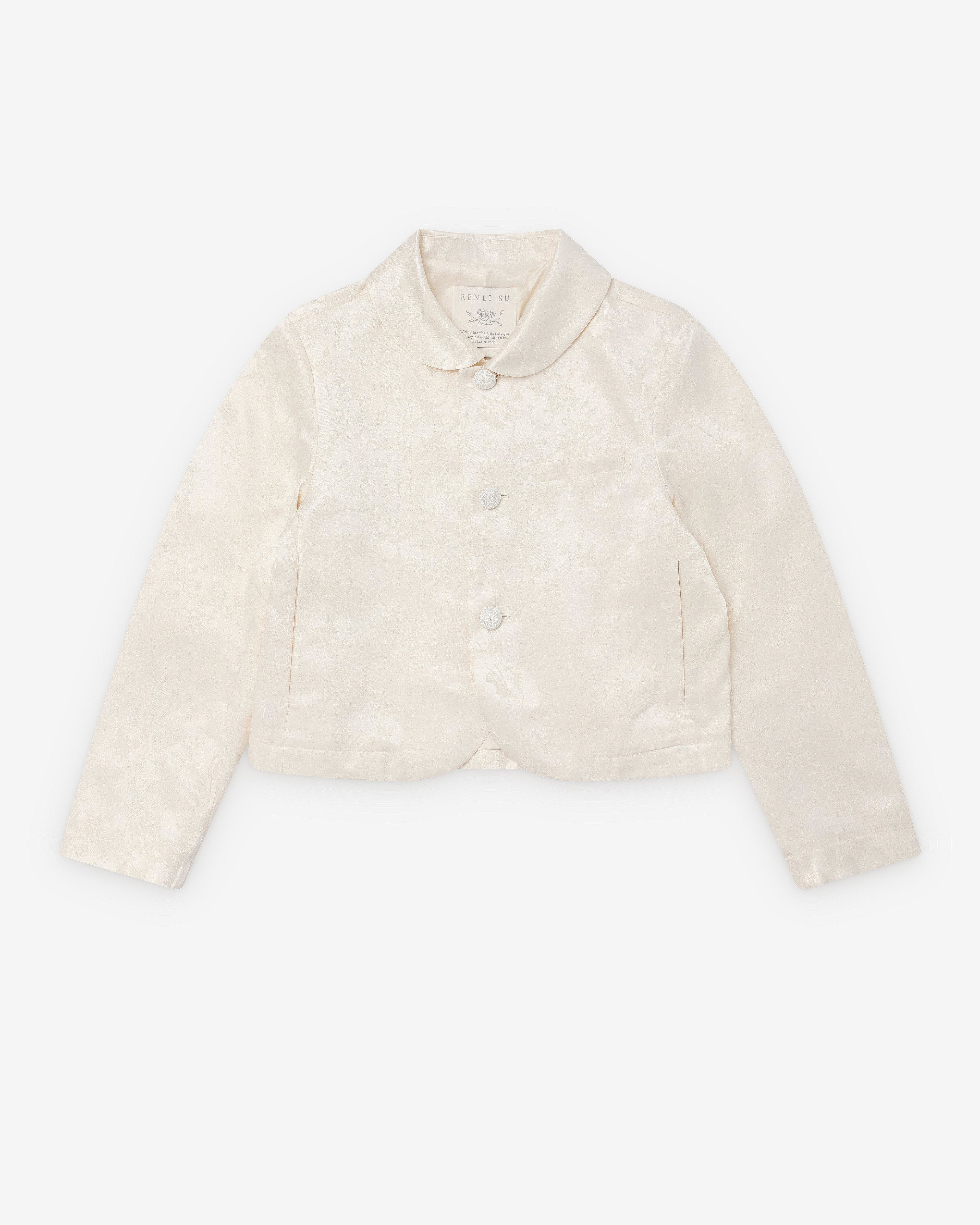 Renli Su - Women's Evelyn Jacket - (Rice White) by RENLI SU