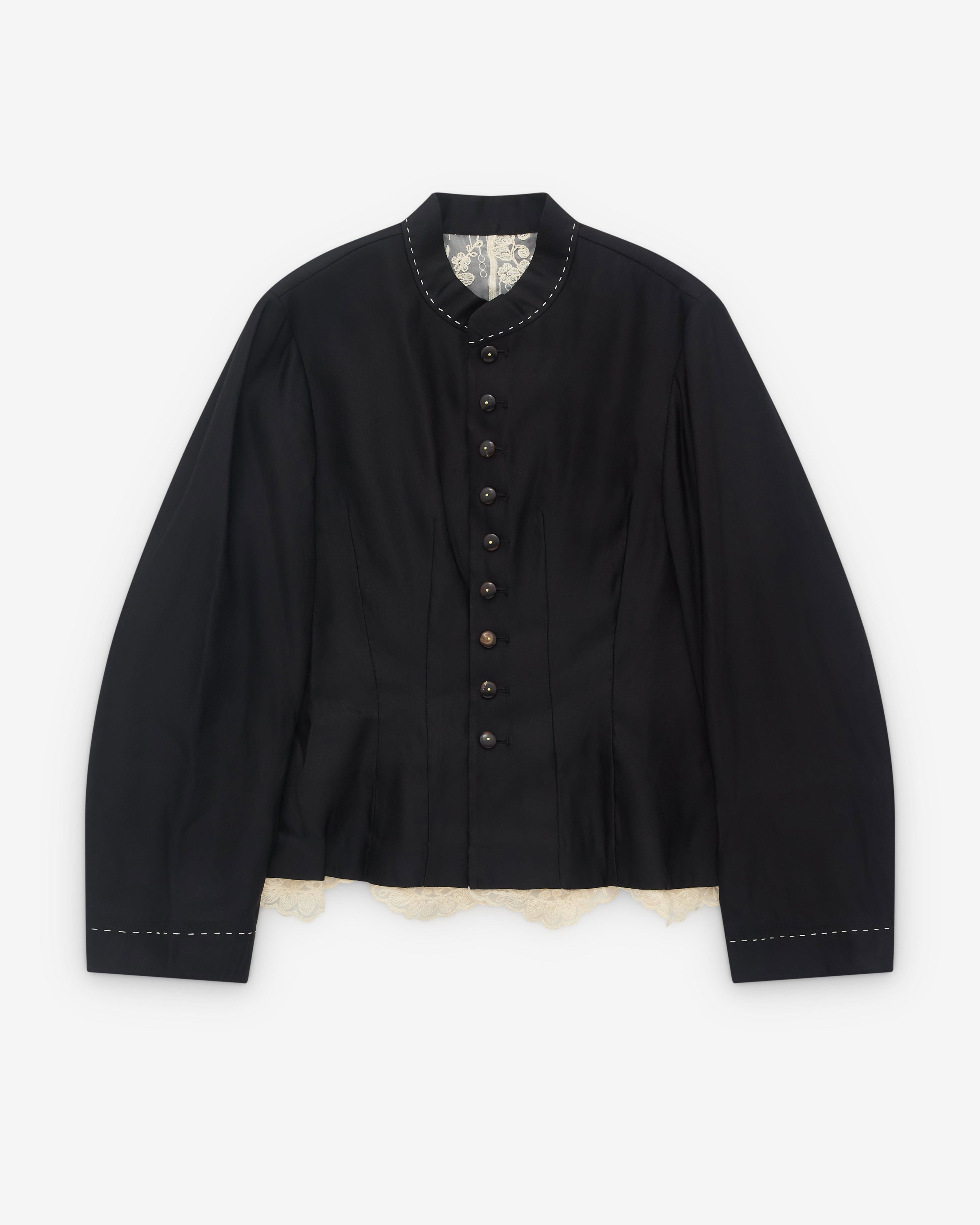 Renli Su - Women’s Stand Collar Jacket - (Black) by RENLI SU