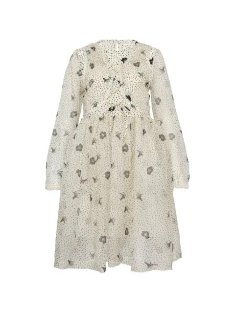print long sleeve dress by RENLI SU