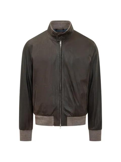 high-neck bomber jacket by RENZO ROMAGNOLI