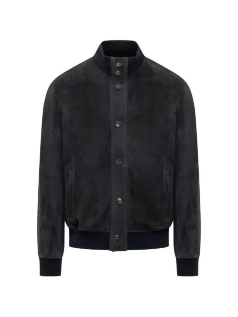 suede bomber jacket by RENZO ROMAGNOLI
