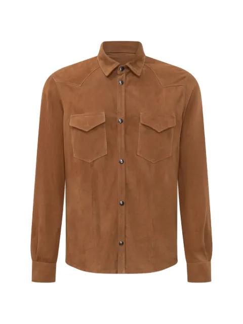 suede shirt jacket by RENZO ROMAGNOLI
