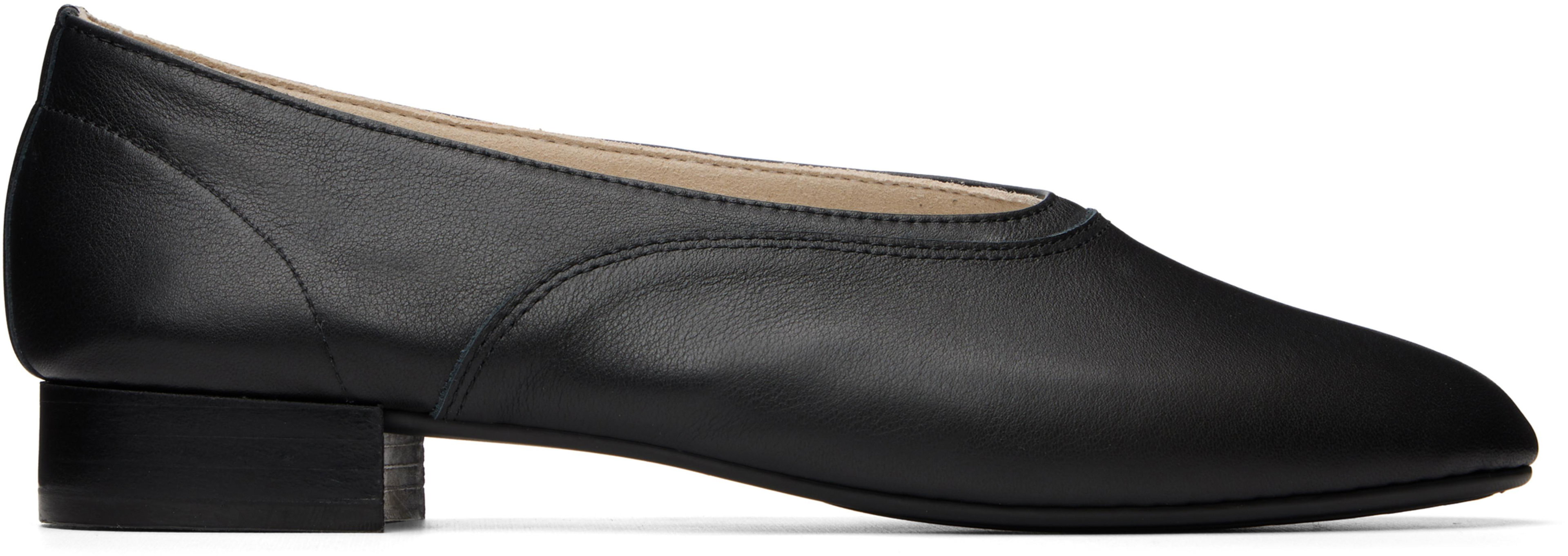 Black Olympe Ballerina Flats by REPETTO