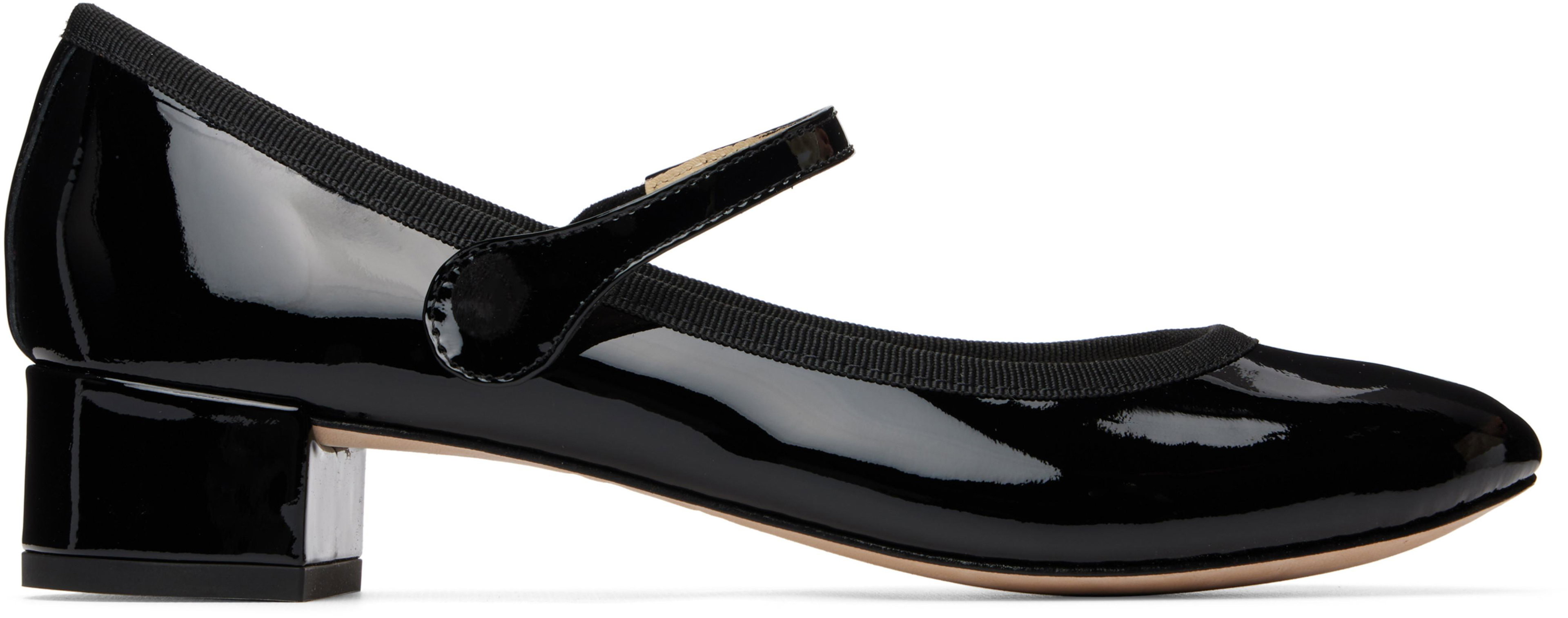 Black Rose Mary Jane Heels by REPETTO