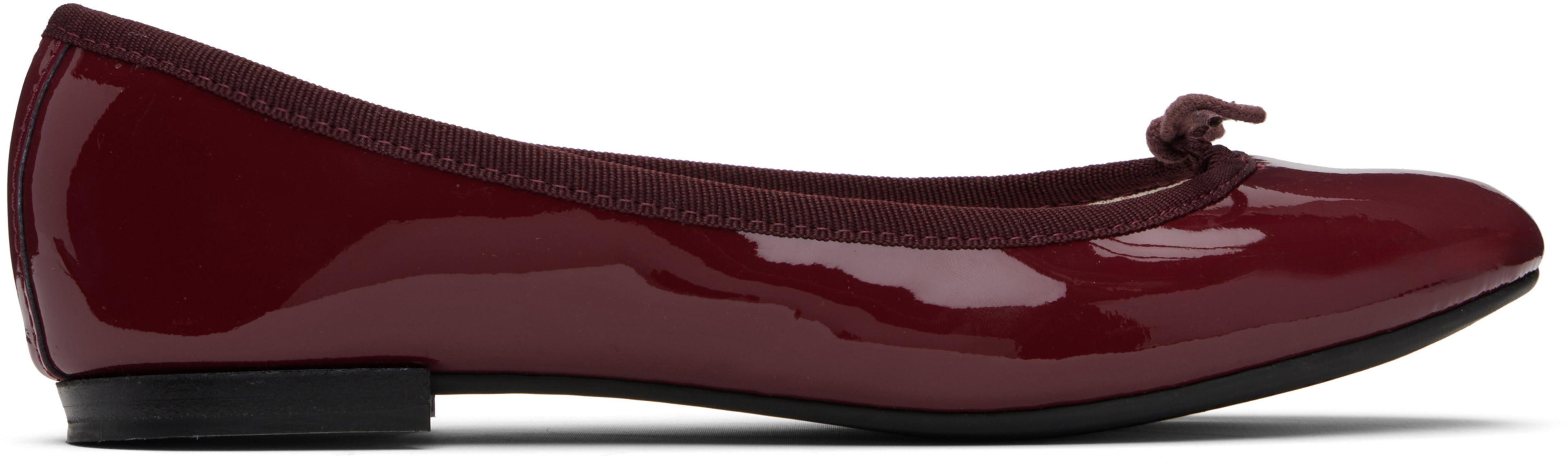 Burgundy Cendrillon Ballerina Flats by REPETTO