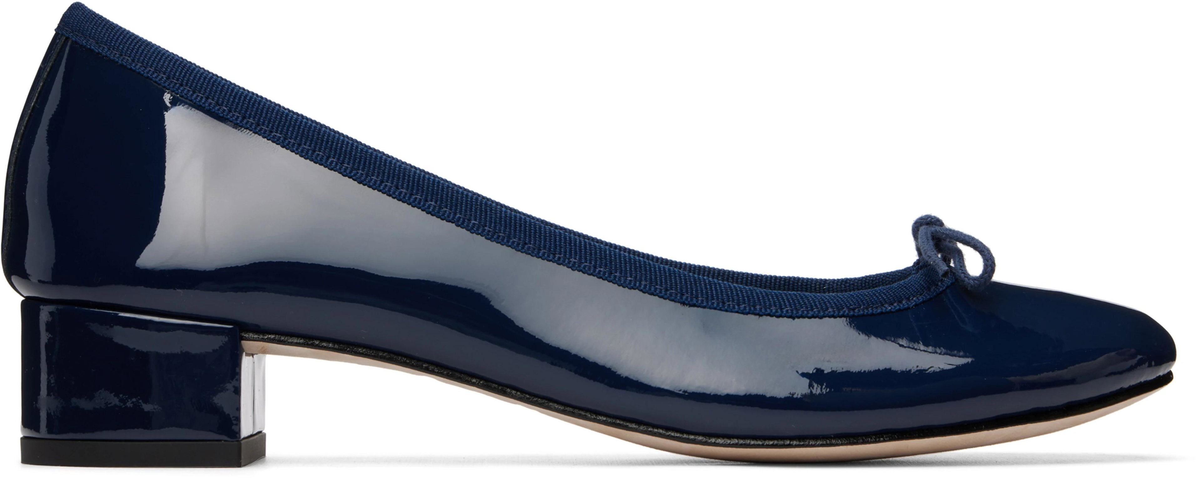 Navy Camille Heels by REPETTO
