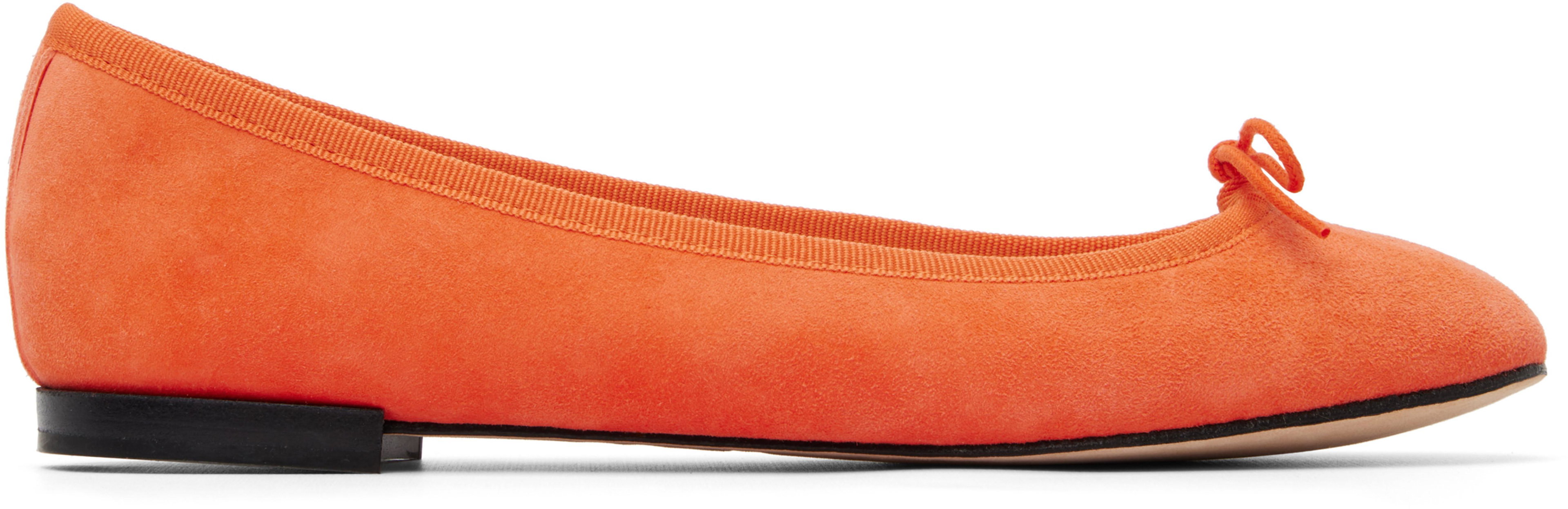 Orange Cendrillon Ballerina Flats by REPETTO