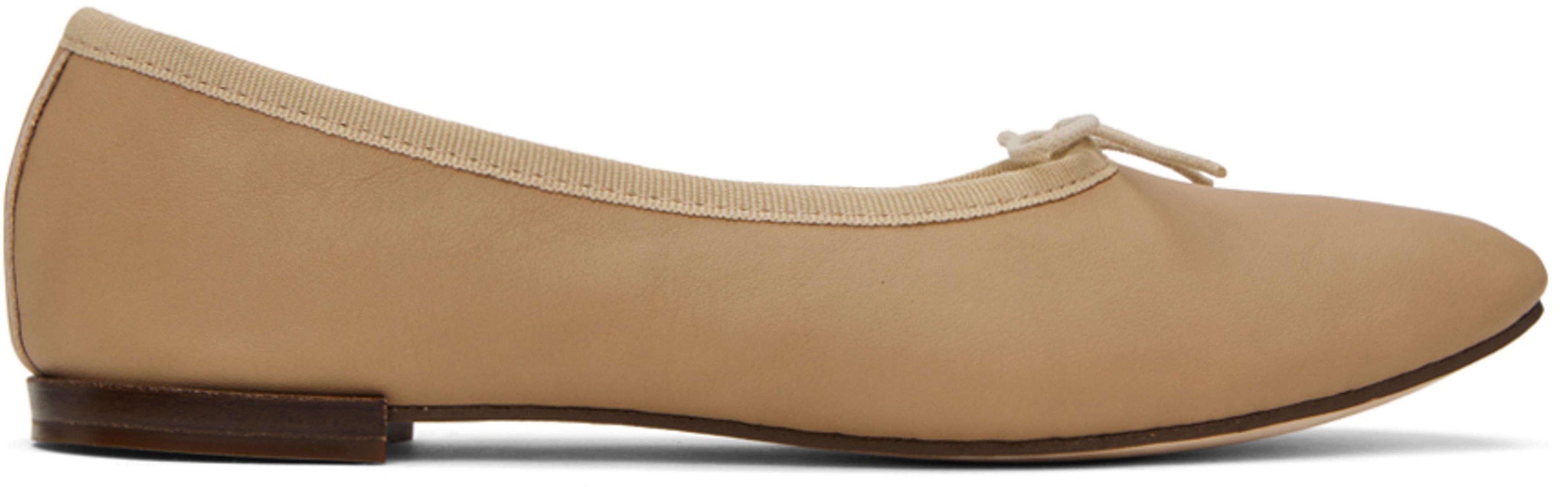 SSENSE Exclusive Beige Lucien Ballerina Flats by REPETTO SSENSE Exclusive Beige Lucien Ballerina Flats by REPETTO