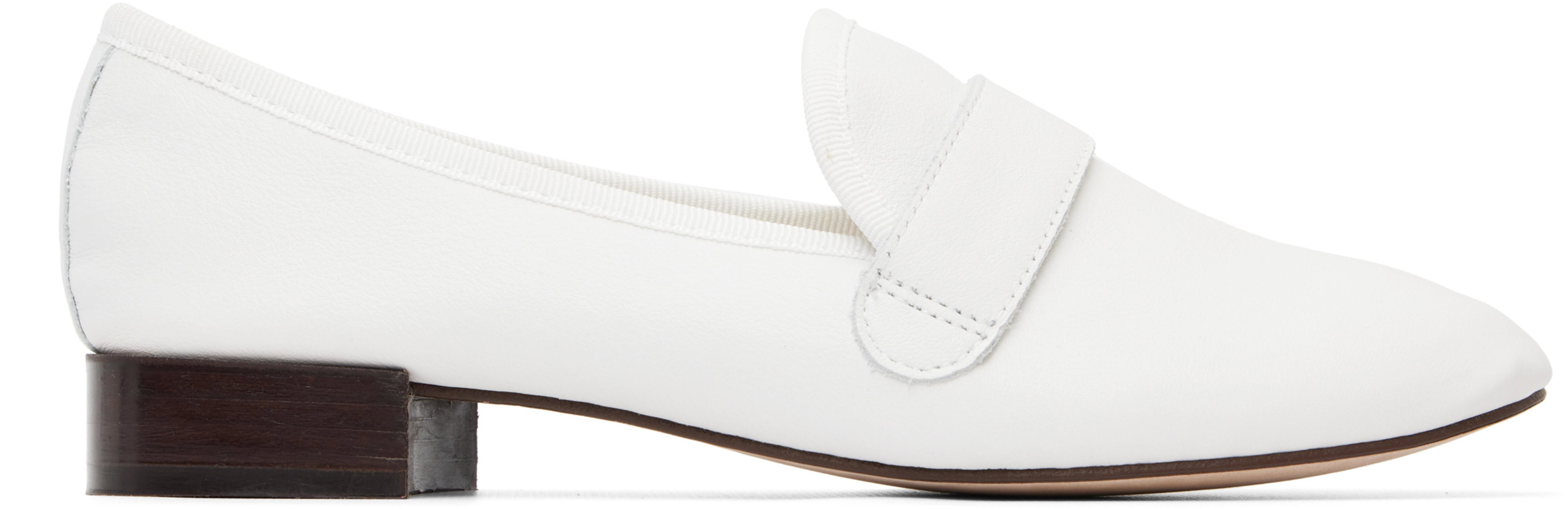 White Michael Loafers by REPETTO