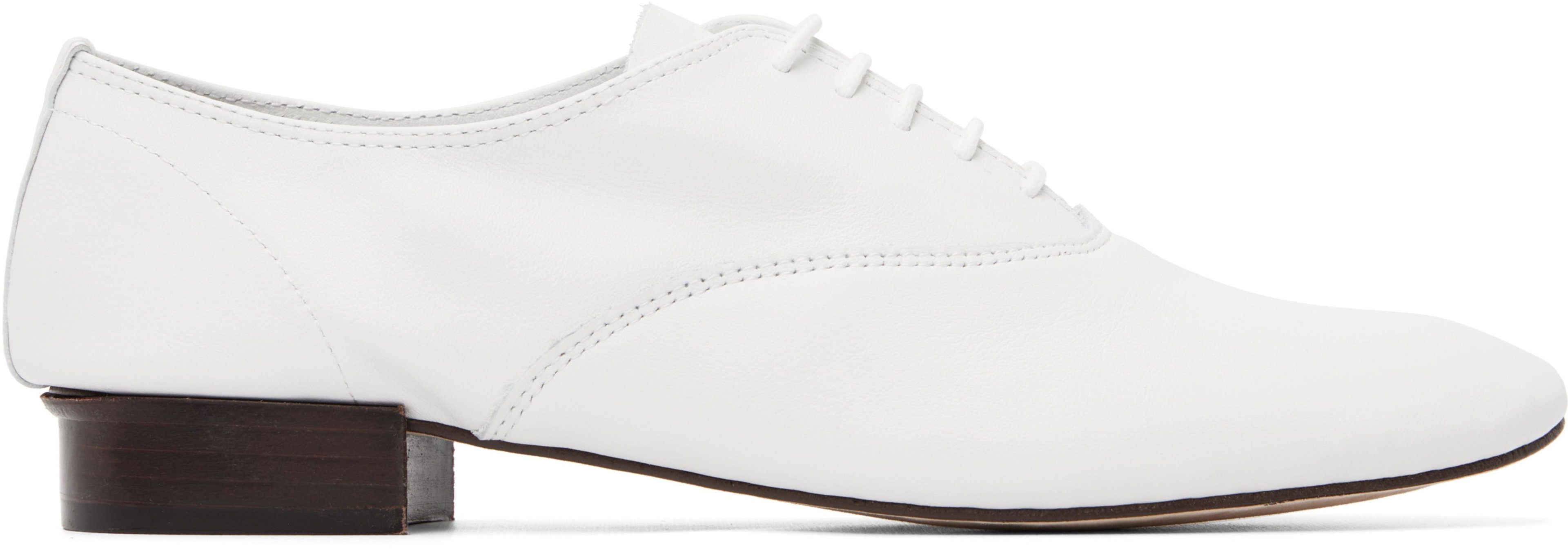 White Zizi Oxfords by REPETTO