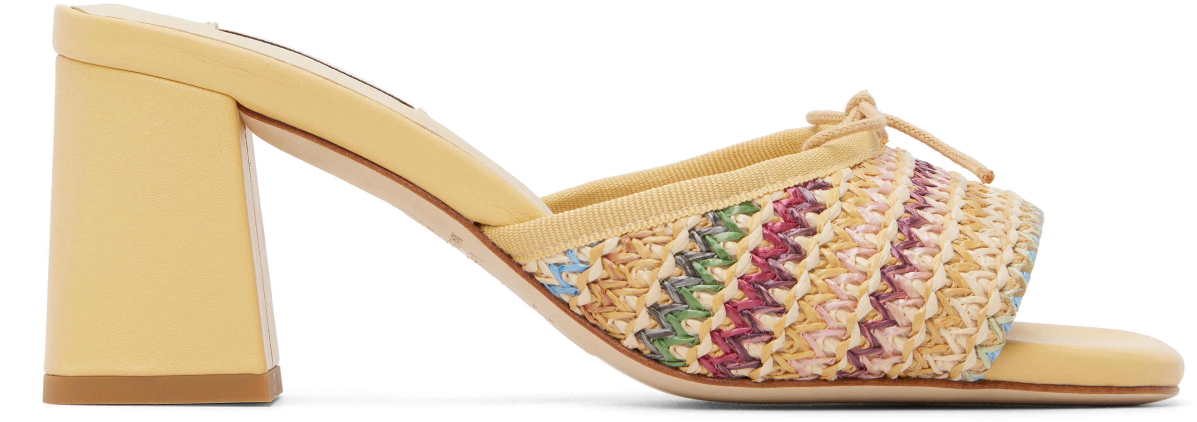 Yellow Jordana 60 Heeled Sandals by REPETTO