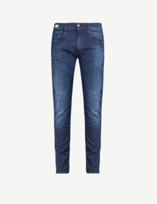 Anbass Hyperflex Clouds slim stretch-denim jeans by REPLAY