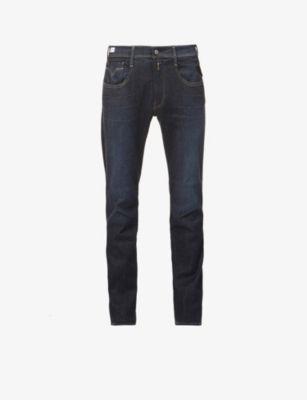 Anbass Hyperflex Re-Used slim-fit stretch-denim jeans by REPLAY