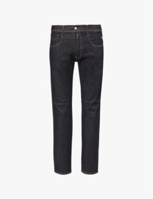 Anbass Hyperflex slim-fit straight-leg stretch-denim-blend jeans by REPLAY