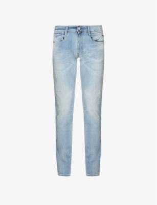 Anbass Hyperflex tapered-leg slim-fit stretch-denim jeans by REPLAY