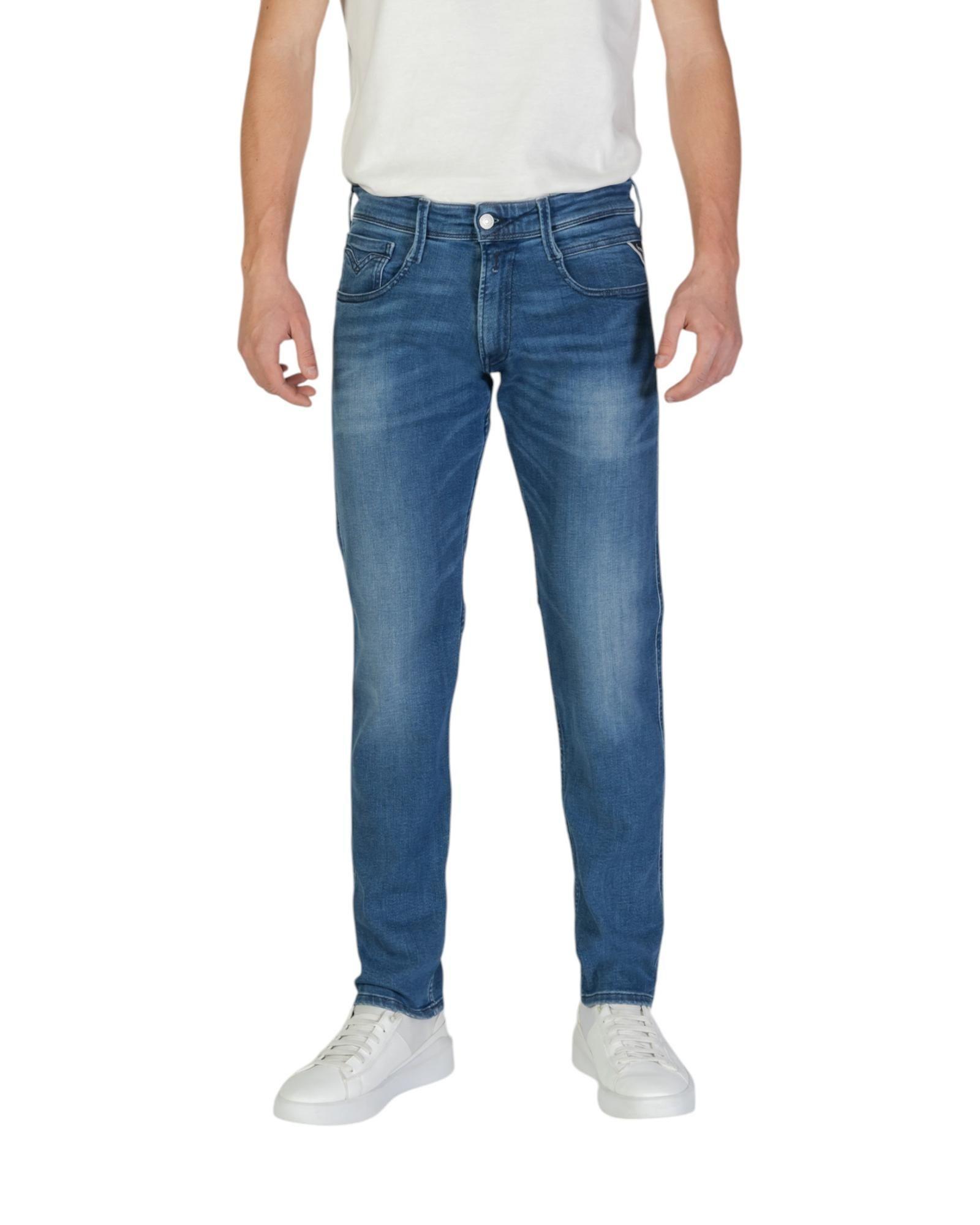 Anbass Slim Fit Jeans  - Blue Pants by REPLAY