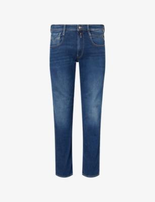 Anbass Slim-Fit Stretch-Denim Jeans by REPLAY Anbass Slim-Fit Stretch-Denim Jeans by REPLAY
