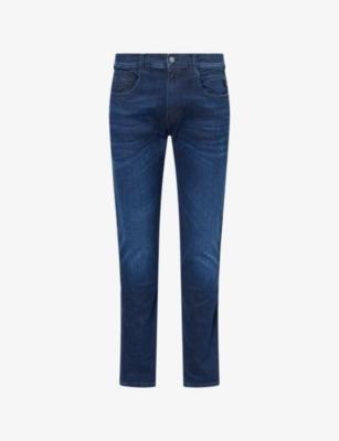 Anbass Tapered-Leg Stretch-Denim Blend Jeans by REPLAY