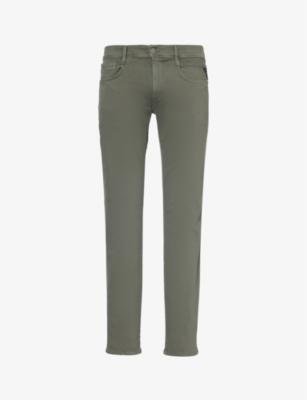 Anbass Xlite straight-leg slim-fit stretch-denim blend jeans by REPLAY