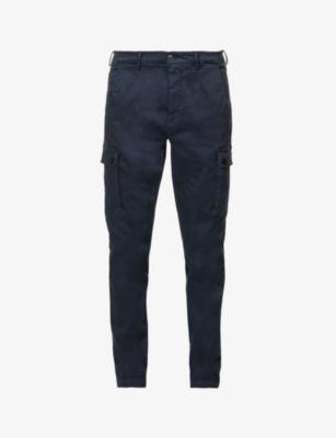 Jaan Hypercargo tapered-leg stretch-cotton blend trousers by REPLAY