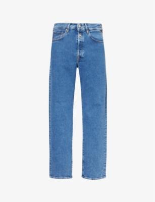 Red Cast 9zero1 mid-rise straight-leg stretch-denim jeans by REPLAY