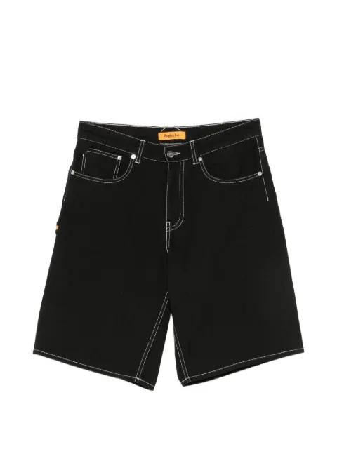 contrast-stitch shorts by REPLAY