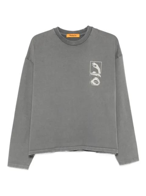 graphic-print long sleeve T-shirt by REPLAY