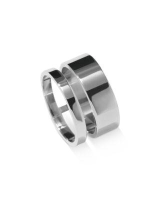 18K White Gold Berbere Polished Double Ring by REPOSSI