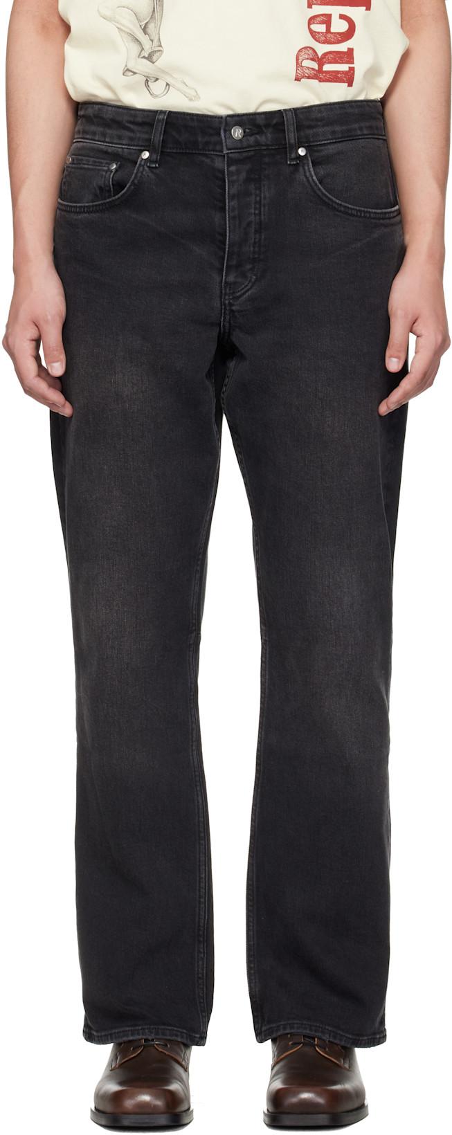 Black Kick Flare Jeans by REPRESENT