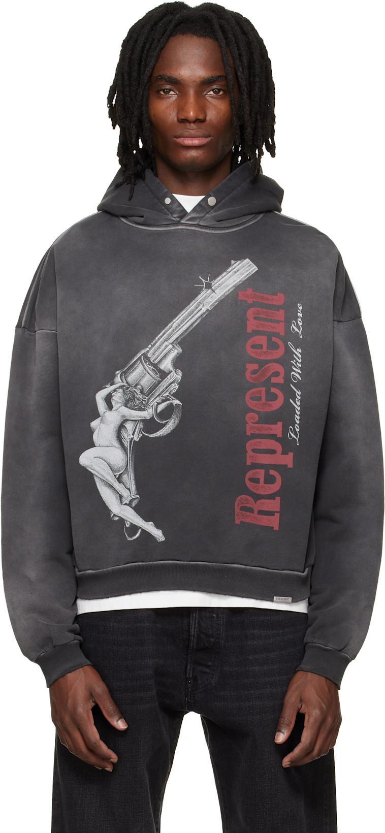 Black 'Loaded With Love' Hoodie by REPRESENT
