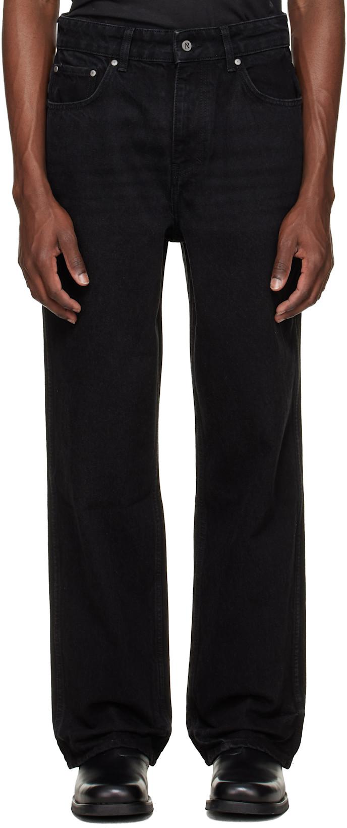 Black R3 Baggy Jeans by REPRESENT