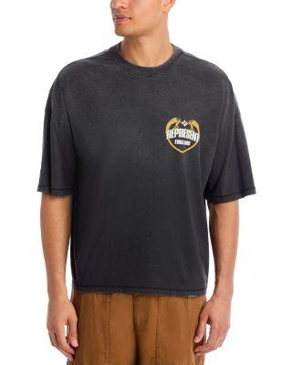 Boxy Angel Border Logo Graphic T-Shirt by REPRESENT