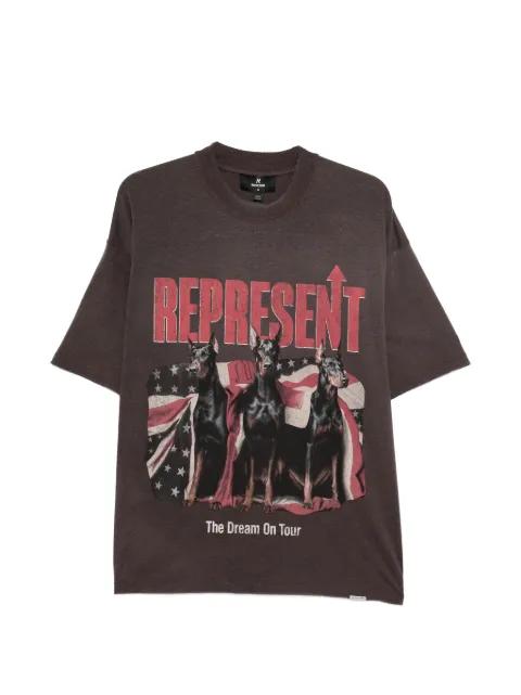 Dream On Tour dog-graphic T-shirt by REPRESENT