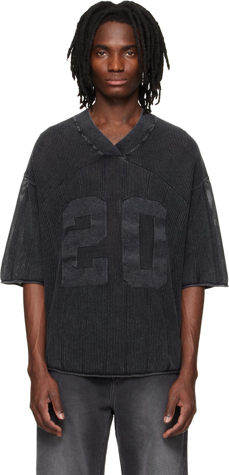 Gray Knitted Varsity Jersey by REPRESENT