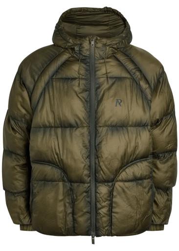 Hooded nylon jacket by REPRESENT