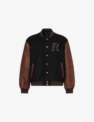 Logo-Motif Varsity Woven Bomber Jacket by REPRESENT