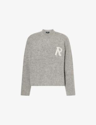 Logo-Print Crewneck Alpaca Blend Jumper by REPRESENT