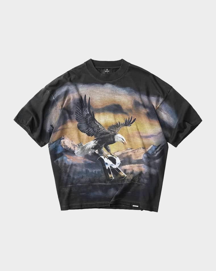 Men's Chrome Flight Oversized Heavyweight Jersey T-Shirt by REPRESENT
