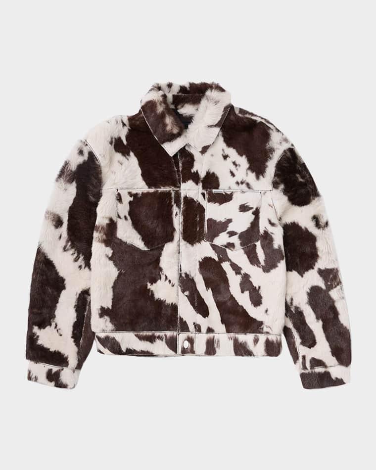 Men's Cowhide Leather Trucker Jacket by REPRESENT