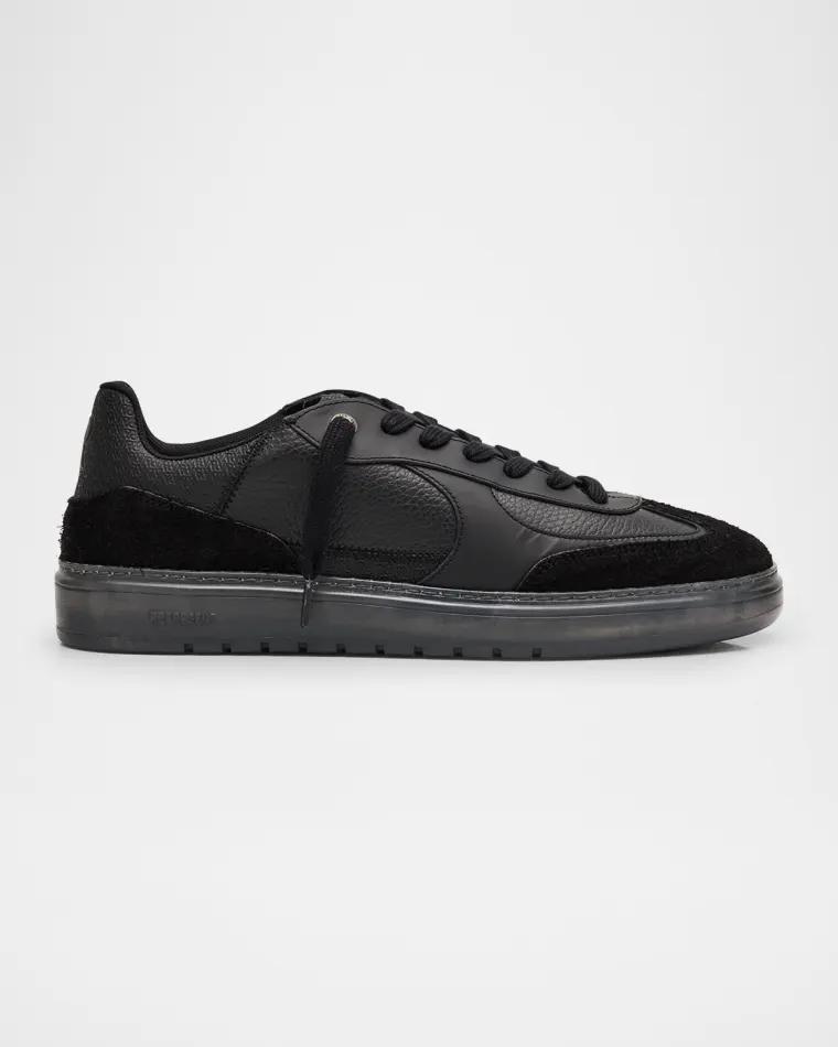 Men's Virtus Mixed-Leather Sneakers by REPRESENT