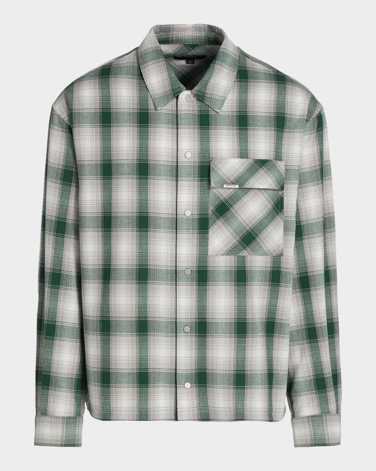 Men's Waffle Flannel Snap-Front Shirt by REPRESENT