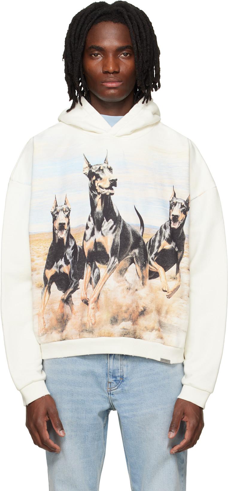 Off-White Western Dobermans Hoodie by REPRESENT