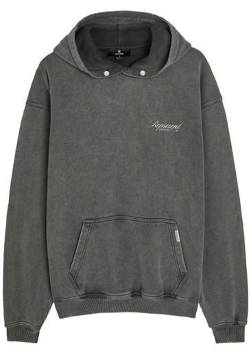 Owners Club Script hoodied cotton sweatshirt by REPRESENT
