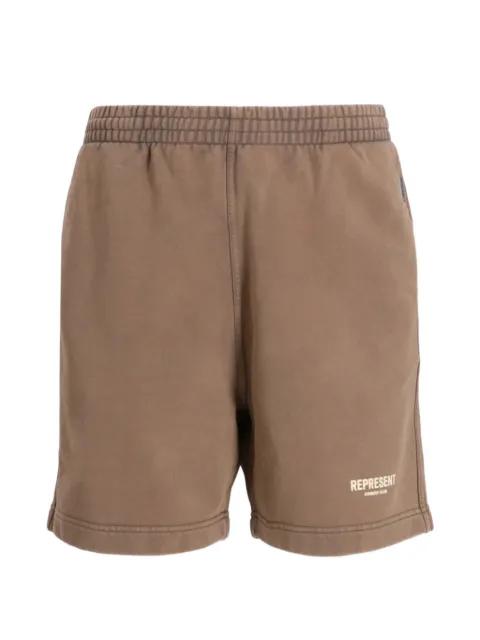 Owners Club logo-print shorts by REPRESENT