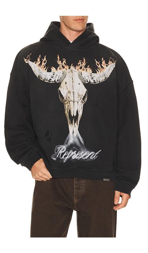 REPRESENT British Cowboys Hoodie in Black by REPRESENT