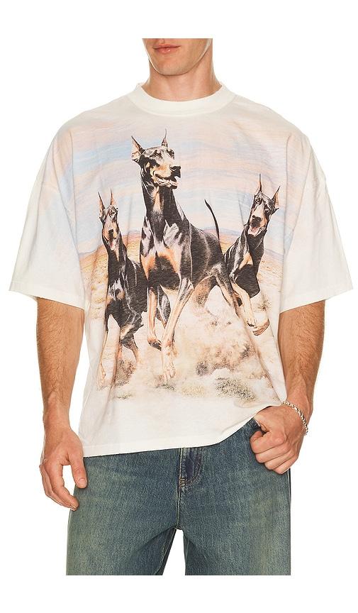 REPRESENT Western Dobermans Tee in White by REPRESENT