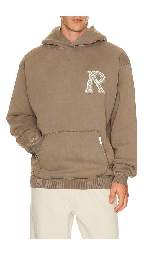 REPRESENT Western Initial Hoodie in Brown by REPRESENT
