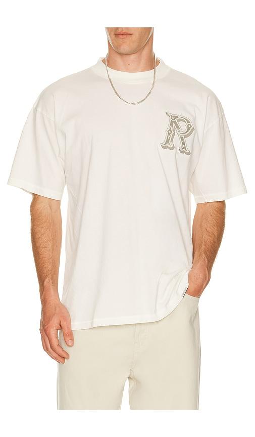 REPRESENT Western Initial Tee in White by REPRESENT